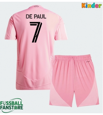 Inter Miami Rodrigo De Paul #7 Replik Heimtrikot Kinder 2026-27 Kurzarm (+ Kurze Hosen)